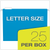 Colored Hanging Folders, Letter Size, 1/5-cut Tabs, Blue, 25/box