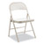 Armless Steel Folding Chair, Supports Up To 275 Lb, Taupe Seat, Taupe Back, Taupe Base, 4/carton