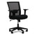 Mesh Back Fabric Task Chair, Supports Up To 275 Lb, 17.32" To 21.1" Seat Height, Black Seat, Black Back