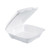 Insulated Foam Hinged Lid Containers, 9.01 X 9.4 X 3, White, 100/pack, 2 Packs/carton
