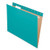 PFX81616 Pendaflex® Recycled Hanging Folders, Letter Size, Aqua, 1/5 Cut, 25/BX