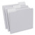 Top Tab File Folders, 1/3-cut Tabs: Assorted, Letter Size, 0.75" Expansion, Gray, 100/box