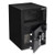 Steel Depository Safe With Digital Lock, 14 X 15.2 X 20.2, 1.06 Cu Ft, Black