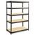 Boltless Steel/particleboard Shelving, Five-shelf, 48w X 24d X 72h, Black