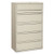 Brigade 700 Series Lateral File, 4 Legal/letter-size File Drawers, 1 File Shelf, 1 Post Shelf, Light Gray, 42" X 18" X 64.25"