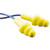 E-a-r Ultrafit Metal-detectable Reusable Earplugs, Corded, 25db Nrr, Blue/yellow, 400 Pairs
