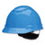 Securefit H-series Hard Hats, H-700 Vented Cap With Uv Indicator, 4-point Pressure Diffusion Ratchet Suspension, Blue