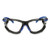 Solus 1000 Series Safety Glasses, Black/blue Plastic Frame, Clear Polycarbonate Lens