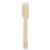 Bamboo Cutlery, Fork, Paper, Natural, 2,000/carton