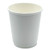 Paper Hot Cups, Double-walled, 8 Oz, White, 500/carton