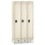 Single-tier, Three-column Locker, 36w X 18d X 78h, Two-tone Tan