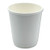 Paper Hot Cups, Double-walled, 8 Oz, White, 25/pack
