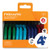 Kids Scissors, Pointed Tip, 5" Long, 1.75" Cut Length, Straight Handles, Assorted Colors, 12/pack