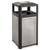 Evos Series Steel Waste Container, 38 Gal, Steel, Black - SAF9935BL