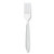 Impress Heavyweight Full-length Polystyrene Cutlery, Fork, Plastic, White, 100/box, 10 Boxes/carton