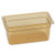 Storplus High Heat Food Pan, 5.7 Qt, 12.75 X 12.75 X 6, Amber, Plastic