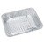 Aluminum Oblong Container, 1-lb Capacity, 4.56 X 5.56 X 1.63, Silver, 1,000/carton