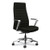 Cofi Executive High Back Chair, Supports Up To 300 Lb, 15.5 To 20.5 Seat Height, Black Seat/back, Polished Aluminum Base