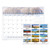 Landscape Panoramic Desk Pad, Landscapes Photography, 22 X 17, White Sheets, Clear Corners, 12-month (jan To Dec): 2024