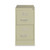 Two-drawer Economy Vertical File, Letter-size File Drawers, 15" X 26.5" X 28.37", Putty