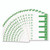 Alphaz Color-coded First Letter Combo Alpha Labels, C/p, 1.16 X 3.63, Dark Green/white, 5/sheet, 20 Sheets/pack