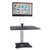 High Rise Electric Standing Desk Workstation, Single Monitor, 28" X 23" X 20.25", Black/aluminum