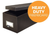 GLW4X6BLA Fiberboard Index Card Storage Boxes, 4" x 6" Card Size, Solid Black