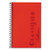 TOP73505 TOPS™ Poly Notebook, 5-1/2" x 8-1/2", Narrow Rule, Ruby Cover, 100 Sheets