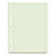 TOP35502 TOPS™ Engineering Computation Pad, 8-1/2" x 11", Glue Top, Graph Rule (5 x 5), Green Tint Paper, 3-Hole Punched, 200 Sheets