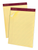 TOP20020R Ampad® Gold Fibre® Writing Pads, 8-1/2" x 11-3/4", Legal Rule, Canary Paper, 50 Sheets, 12 Pack