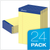 TOP20252DPA Ampad?? Writing Pads, 5" x 8", Jr. Legal Rule, Canary Paper, 50 Sheets, 24 Pack