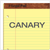 "the Legal Pad" Ruled Perforated Pads, Wide/legal Rule, 50 Canary-yellow 8.5 X 11.75 Sheets, Dozen