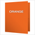 OXF57510EE Oxford® Twin Pocket Folder, Letter Size, Orange