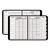 Triple View Weekly Vertical-column Format Appointment Book, 11 X 8.25, Black Cover, 12-month (jan To Dec): 2024