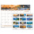 Seascape Panoramic Desk Pad, Seascape Panoramic Photography, 22 X 17, White Sheets, Clear Corners, 12-month (jan-dec): 2025