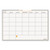 Wallmates Self-adhesive Dry Erase Monthly Planning Surfaces, 18 X 12, White/gray/orange Sheets, Undated