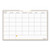 Wallmates Self-adhesive Dry Erase Monthly Planning Surfaces, 36 X 24, White/gray/orange Sheets, Undated