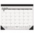 Monthly Refillable Desk Pad, 22 X 17, White Sheets, Black Binding, Black Corners, 12-month (jan To Dec): 2024