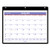 Monthly Desk/wall Calendar With Plastic Backboard And Bonus Pages, 11 X 8, White/violet/red Sheets, 12-month (jan-dec): 2024