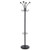 Viena Coat Stand, Eight Knobs, Steel, 16w X 16d X 70.5h, Black