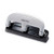 20-sheet Ez Squeeze Three-hole Punch, 9/32" Holes, Black/silver