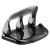 40-sheet Ez Squeeze Three-hole Punch, 9/32" Holes, Black/silver