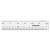 Clear Flexible Acrylic Ruler, Standard/metric, 12" Long, Clear