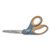 Titanium Bonded Scissors, 8" Long, 3.5" Cut Length, Crane-style Gray/yellow Handle