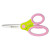 Ultra Soft Handle Scissors W/antimicrobial Protection, Rounded Tip, 5" Long, 2" Cut Length, Randomly Assorted Straight Handle