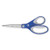 Kleenearth Soft Handle Scissors, 8" Long, 3.25" Cut Length, Blue/gray Straight Handle