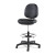 Alera Interval Series Swivel Task Stool, Supports Up To 275 Lb, 23.93" To 34.53" Seat Height, Black Faux Leather
