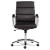 Alera Neratoli Mid-back Slim Profile Chair, Faux Leather, Supports Up To 275 Lb, Black Seat/back, Chrome Base