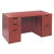 Alera Valencia Series Straight Front Desk Shell, 59.13" X 29.5" X 29.63", Medium Cherry