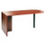 Alera Valencia Series D-top Desk, 71" X 35.5" X 29.63", Medium Cherry